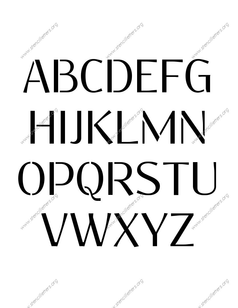 Clean Geometric personalized stencils letter stencils to order