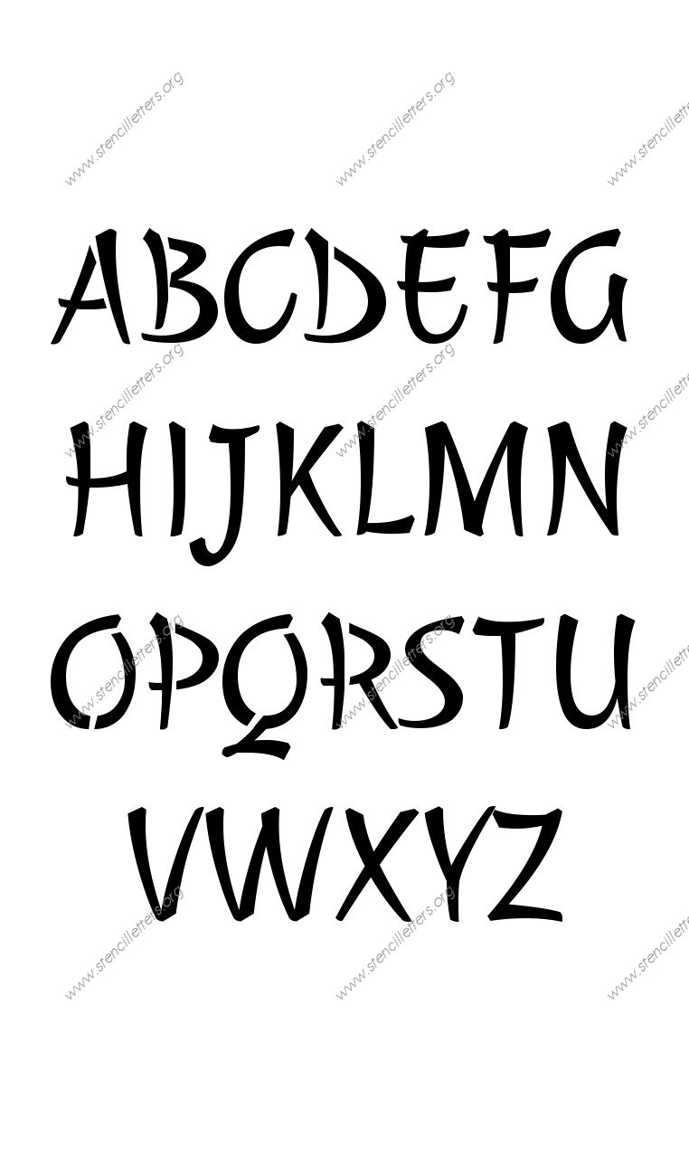Calligraphic Cursive Custom Made to Order Stencil