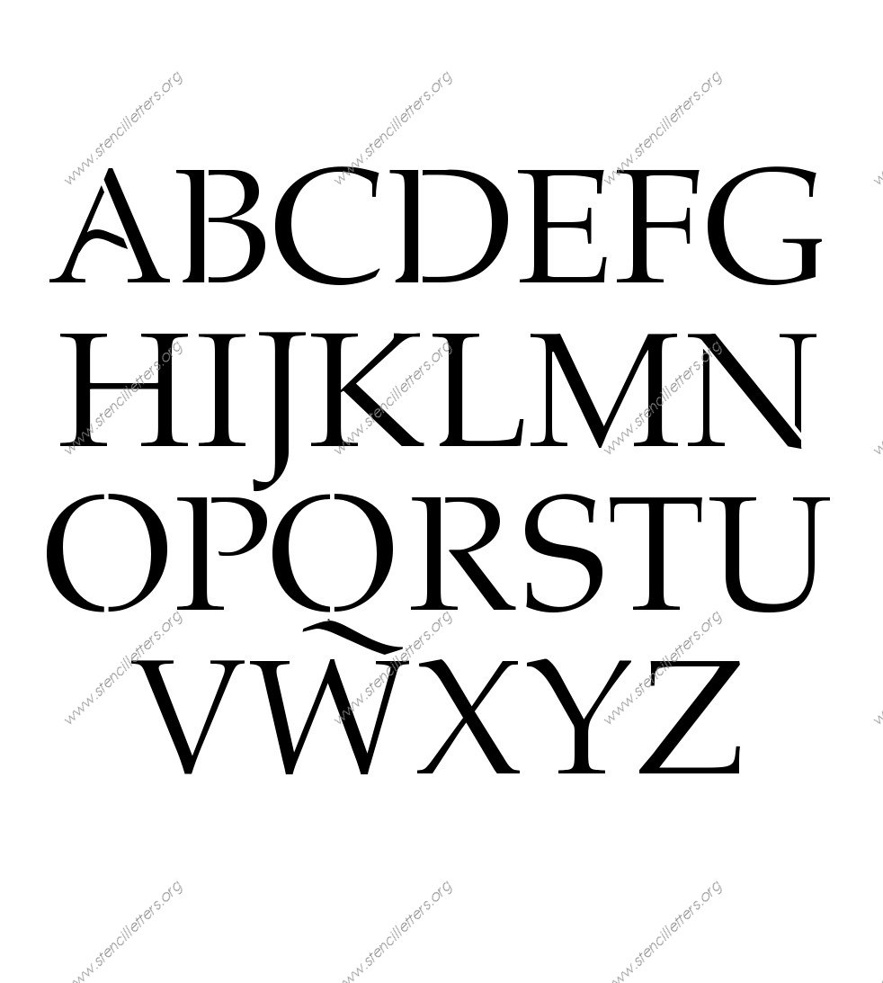 1990s Headline A to Z alphabet stencils