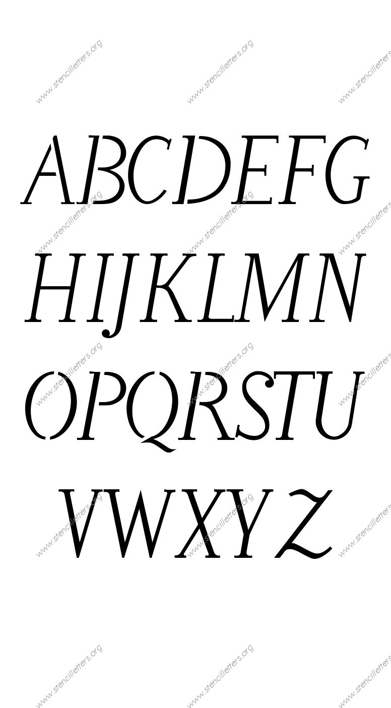 Italic Penmanship Calligraphy Custom Made to Order Stencil