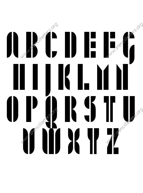 Jazzy Modern Custom Made to Order Stencil