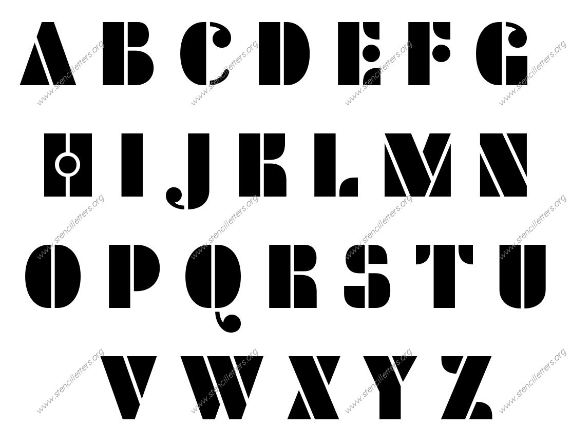 Circular Elegant Custom Made to Order Stencil