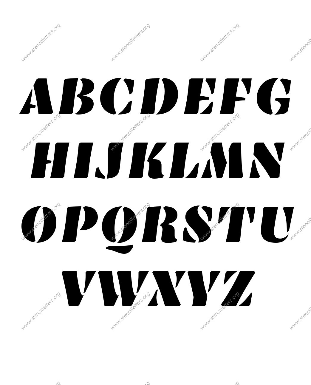 Victorian Bold Custom Made to Order Stencil