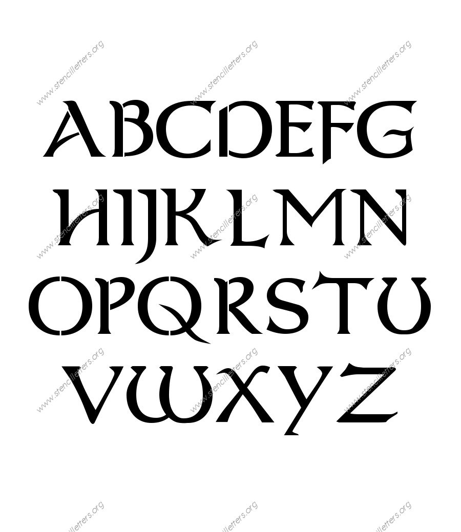 Celtic Fantasy Custom Made to Order Stencil
