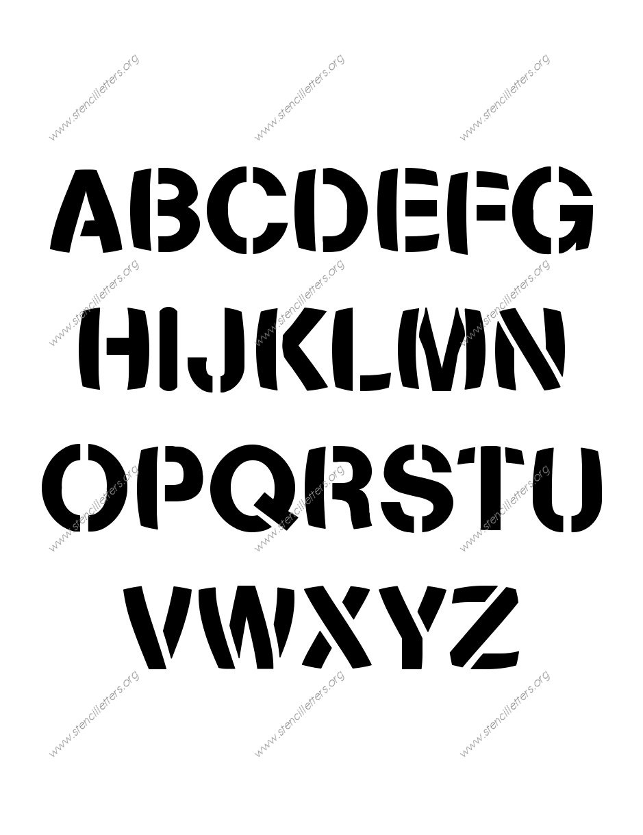 Artistic Bold Custom Made to Order Stencil