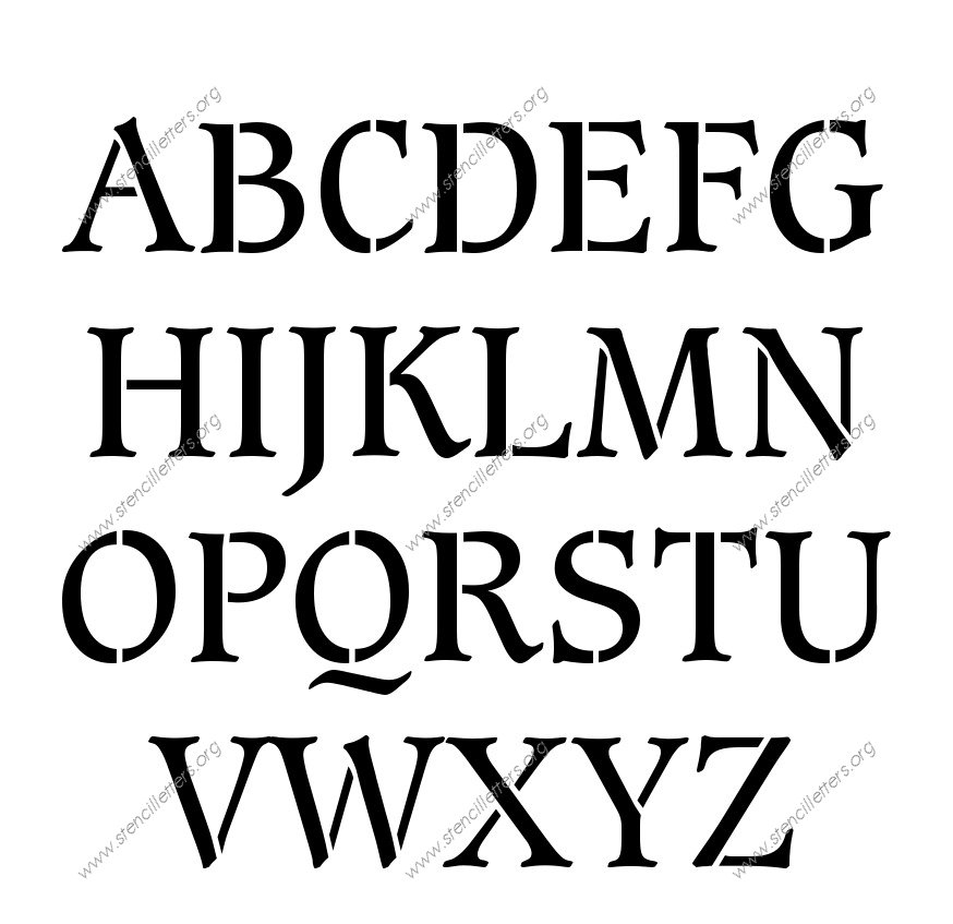 Basic Bold Elegant personalized stencils letter stencils to order