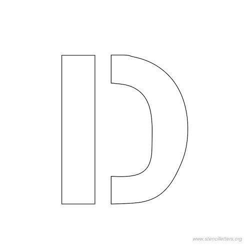 1 inch stencil letter d 1 inch stencil letter d