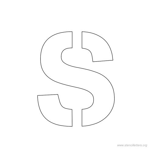 1 inch stencil letter s 1 inch stencil letter s