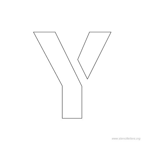 1 inch stencil letter y 1 inch stencil letter y