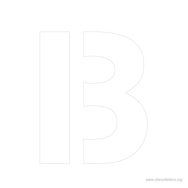 10 inch stencil letter b 10 inch stencil letter b