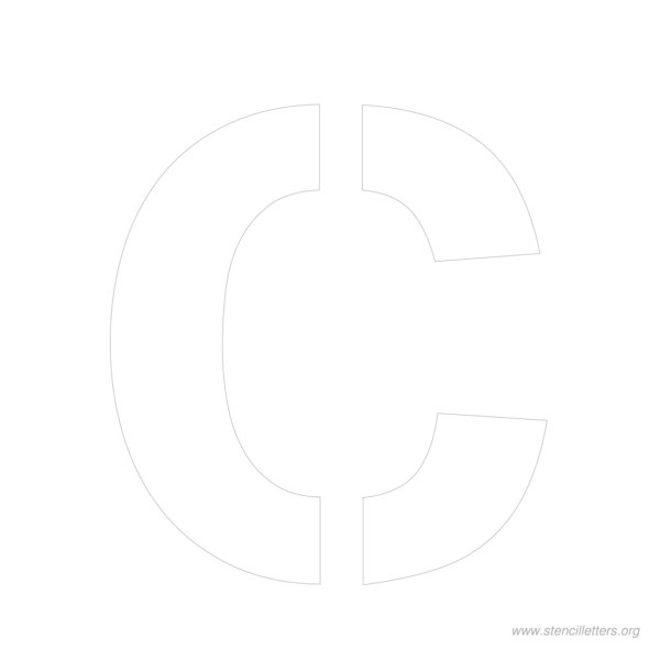 10 inch stencil letter c 10 inch stencil letter c