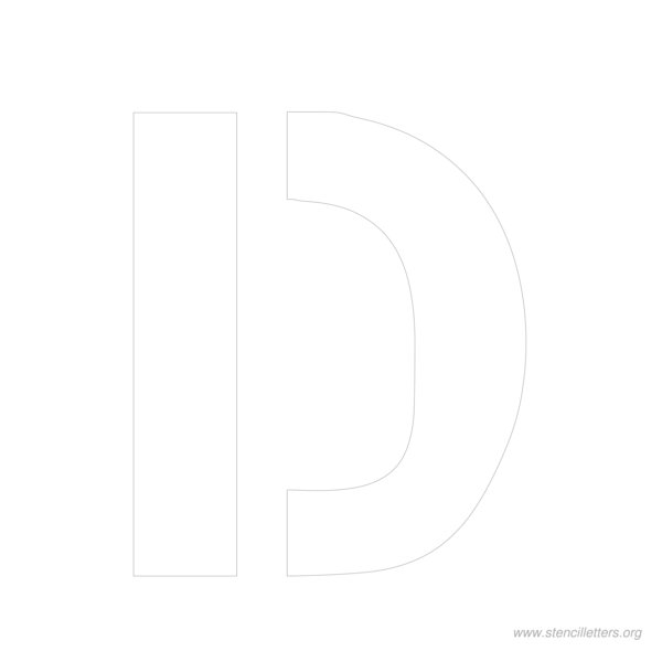 10 inch stencil letter d 10 inch stencil letter d