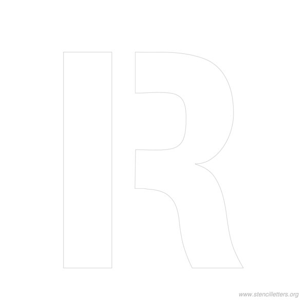 10 inch stencil letter r 10 inch stencil letter r