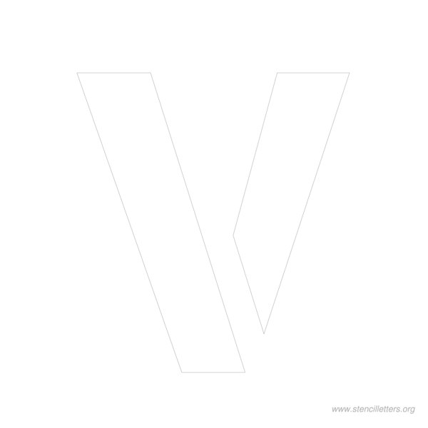 10 inch stencil letter v 10 inch stencil letter v