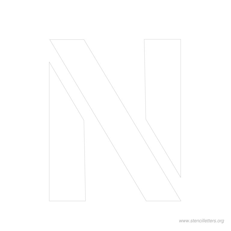11 inch stencil letter n 11 inch stencil letter n