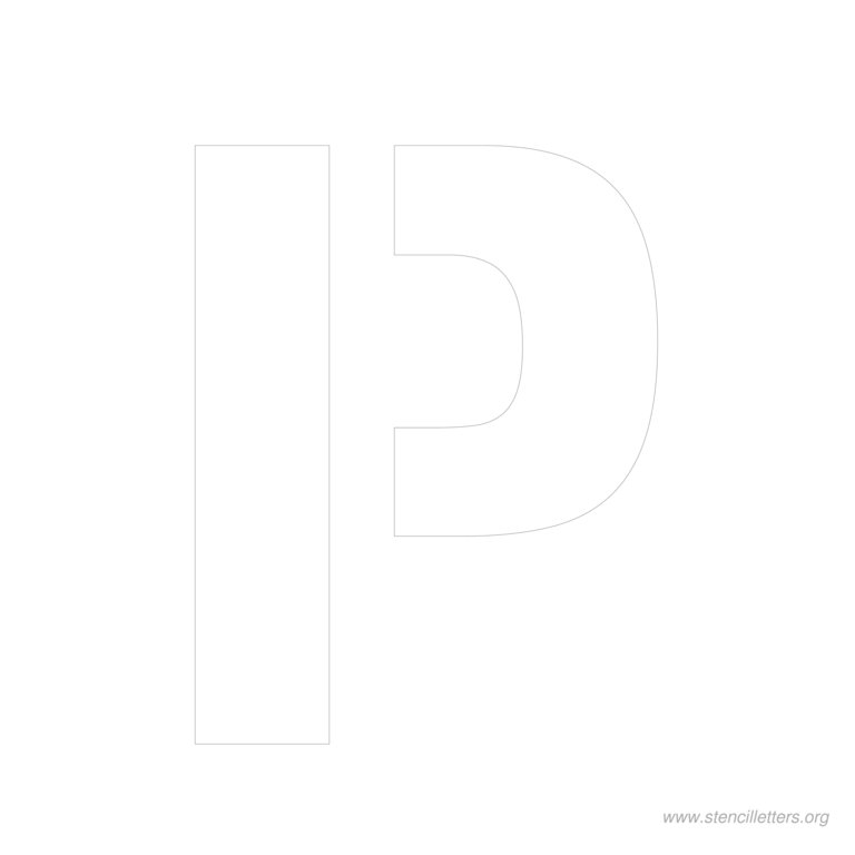 11 inch stencil letter p 11 inch stencil letter p