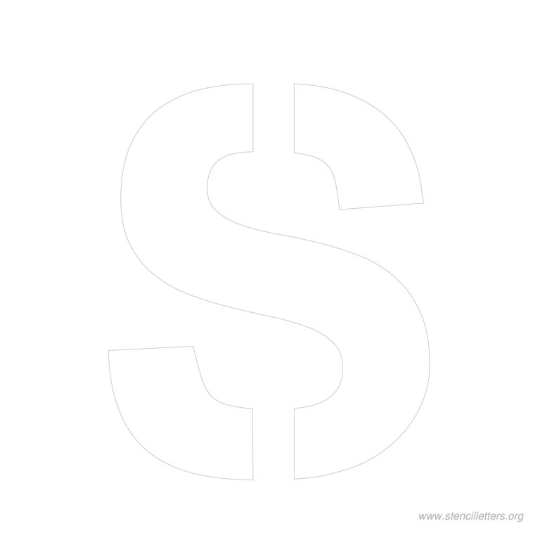 11 inch stencil letter s 11 inch stencil letter s