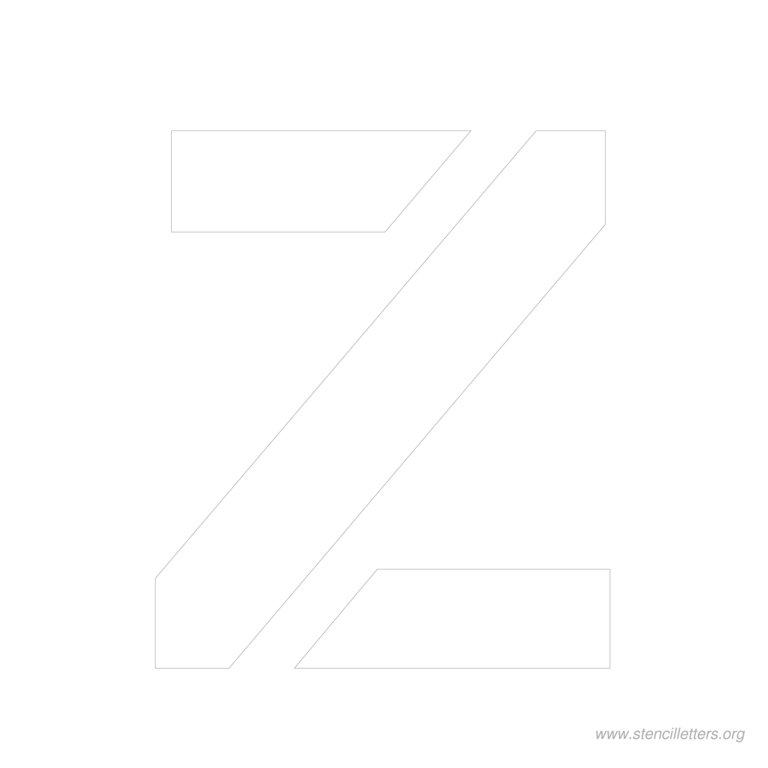 11 inch stencil letter z 11 inch stencil letter z