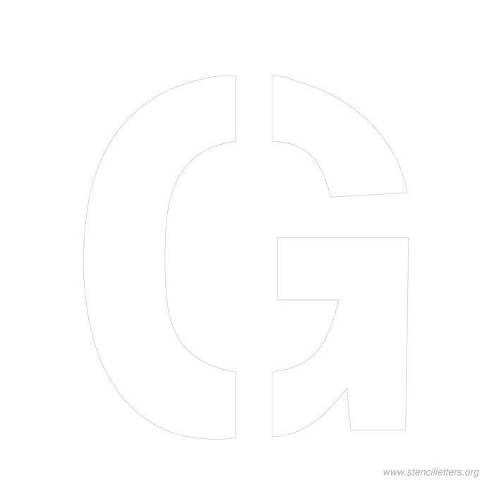 12 inch stencil letter g 12 inch stencil letter g