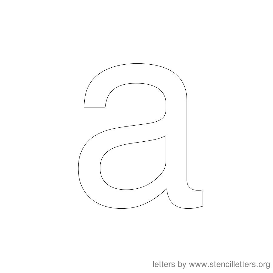 12 Inch Stencil Letter Lowercase A 12 Inch Stencil Letter Lowercase A