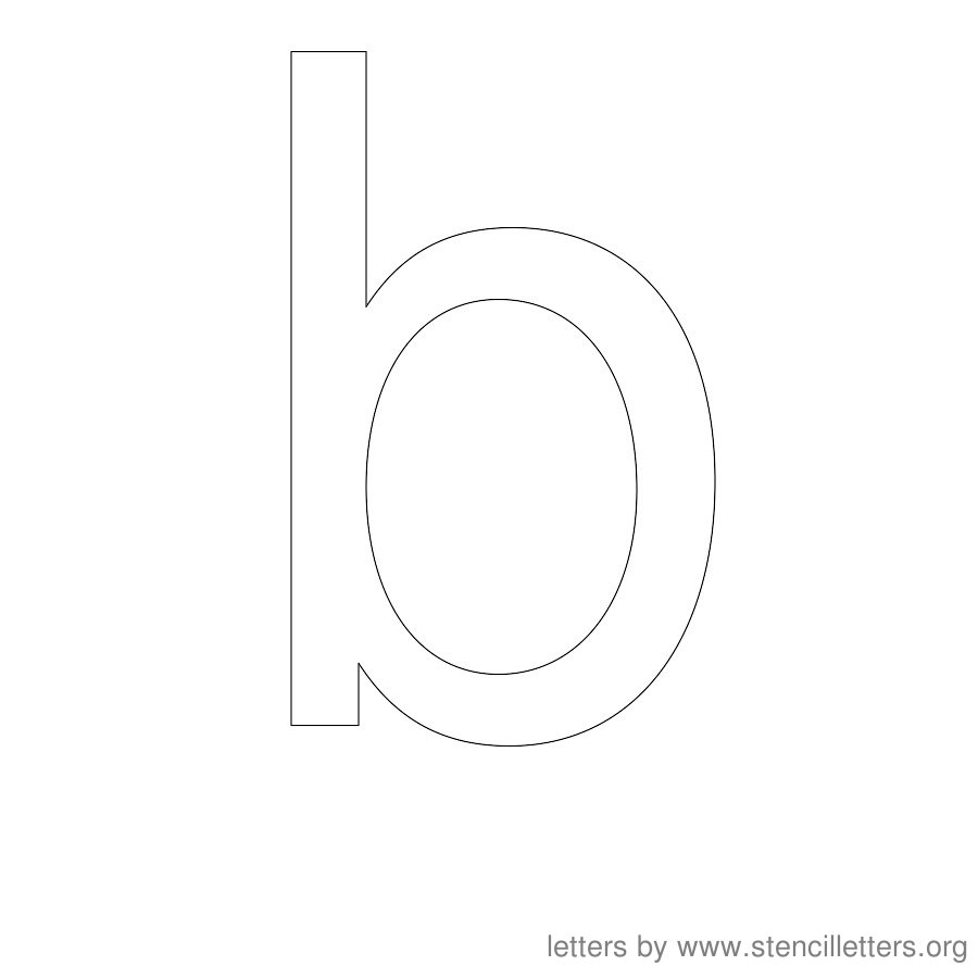 12 Inch Stencil Letter Lowercase B 12 Inch Stencil Letter Lowercase B