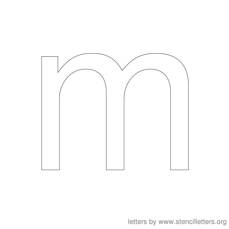 12 Inch Stencil Letter Lowercase M 12 Inch Stencil Letter Lowercase M