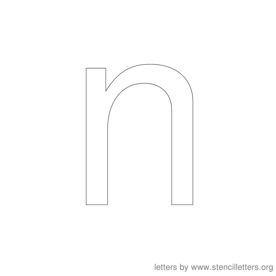 12 Inch Stencil Letter Lowercase N 12 Inch Stencil Letter Lowercase N