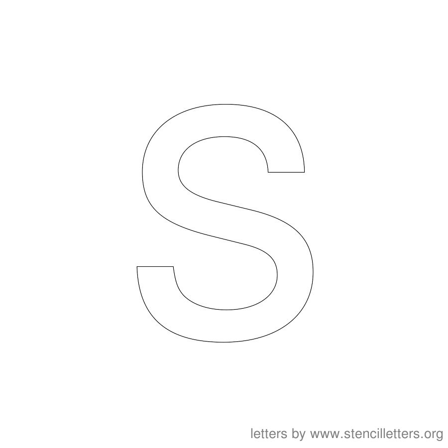 12 Inch Stencil Letter Lowercase S 12 Inch Stencil Letter Lowercase S