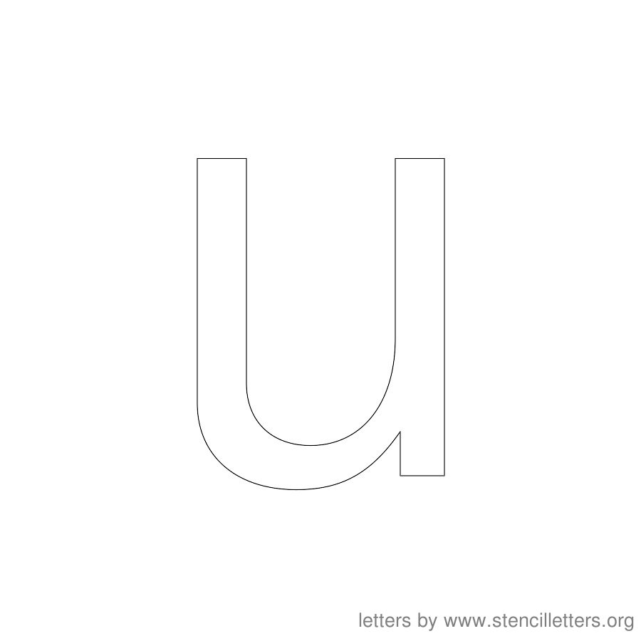 12 Inch Stencil Letter Lowercase U 12 Inch Stencil Letter Lowercase U