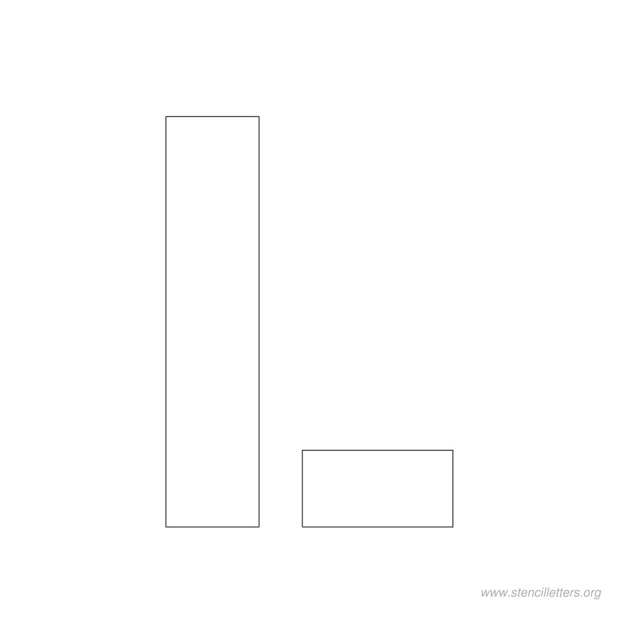 2 inch stencil letter l 2 inch stencil letter l