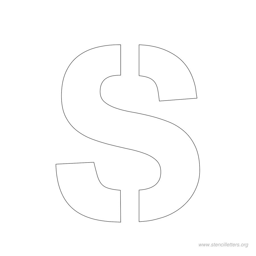 2 inch stencil letter s 2 inch stencil letter s