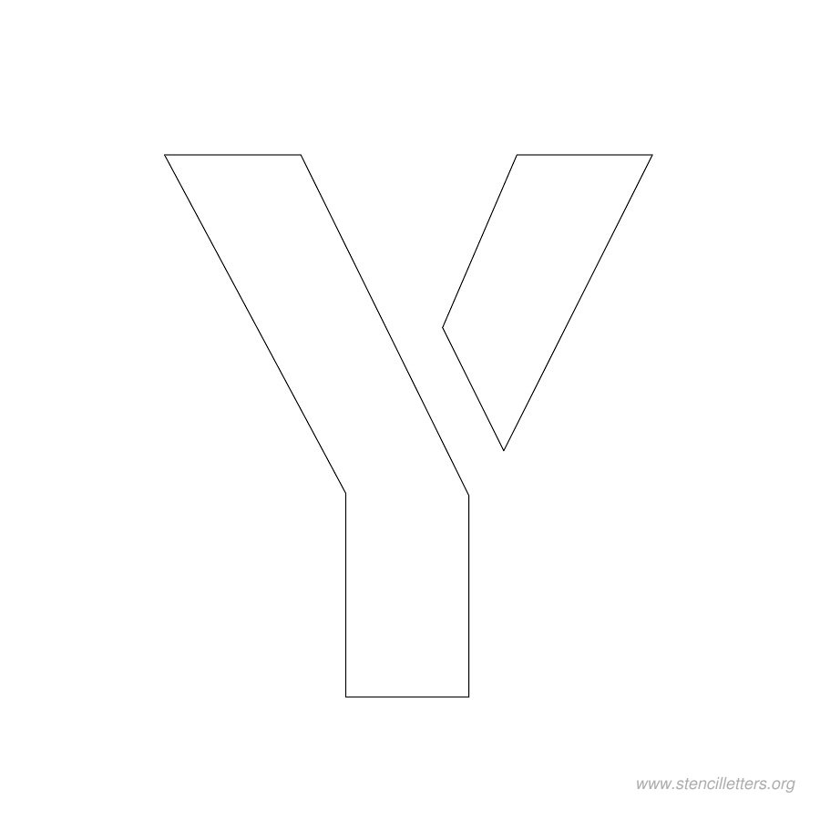 2 inch stencil letter y 2 inch stencil letter y