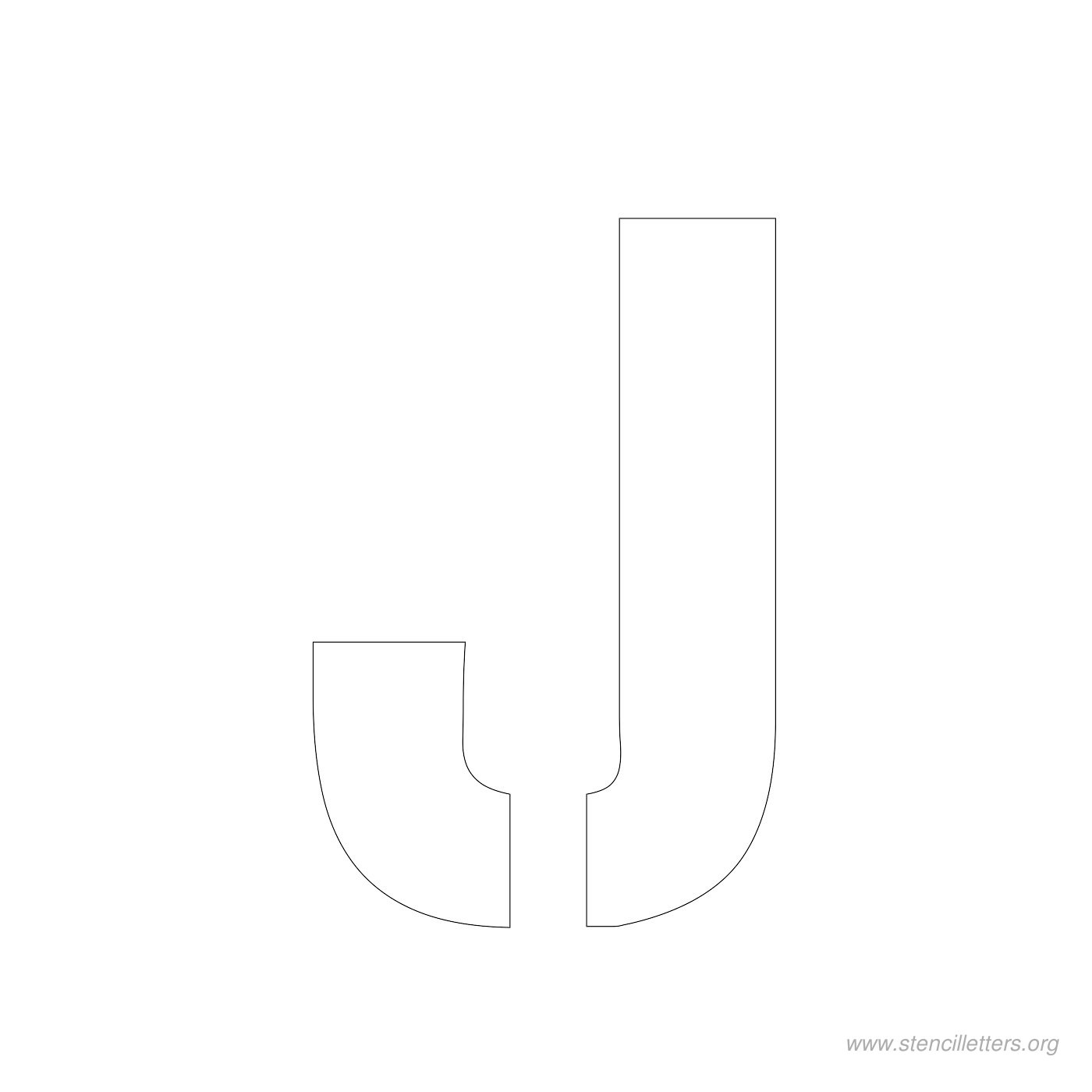 3 inch stencil letter j 3 inch stencil letter j