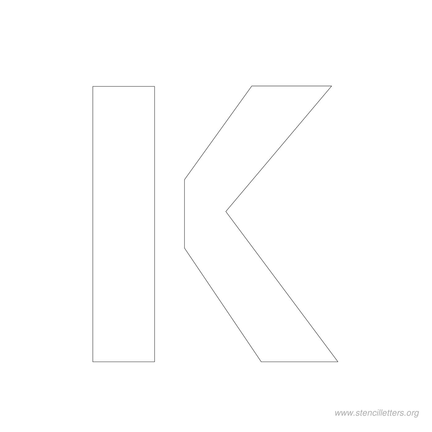 3 inch stencil letter k 3 inch stencil letter k