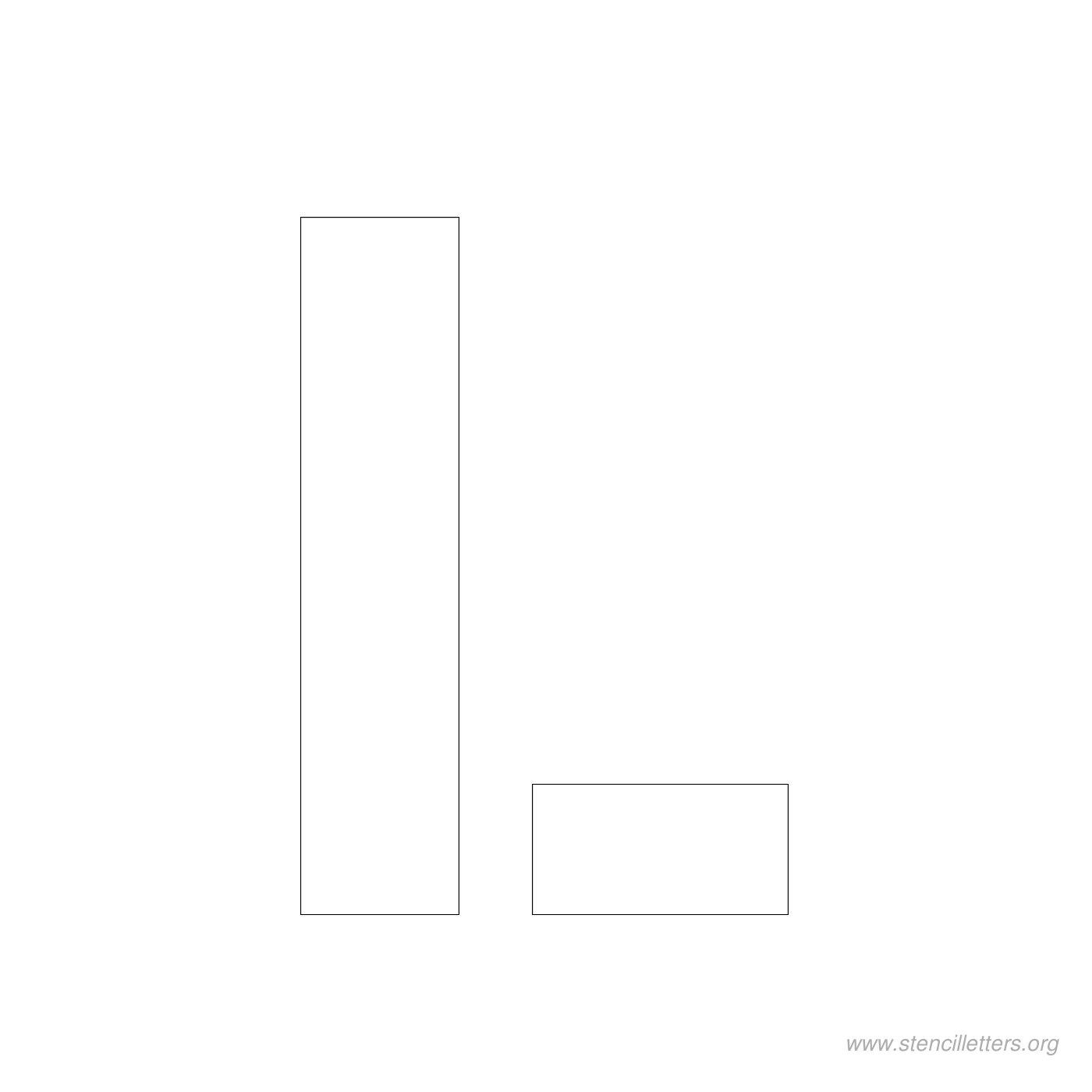 3 inch stencil letter l 3 inch stencil letter l