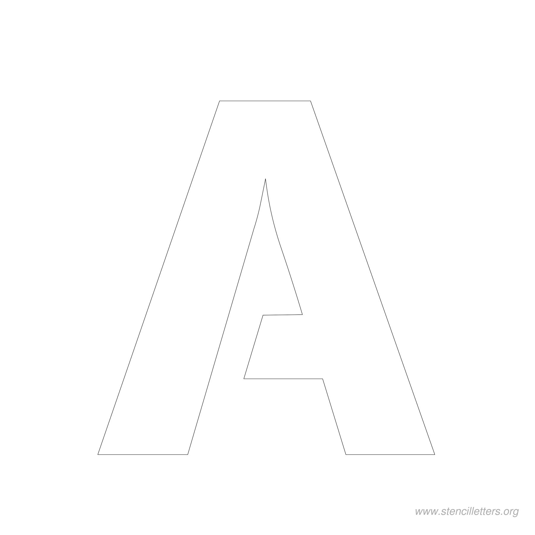 4 inch stencil letter a 4 inch stencil letter a