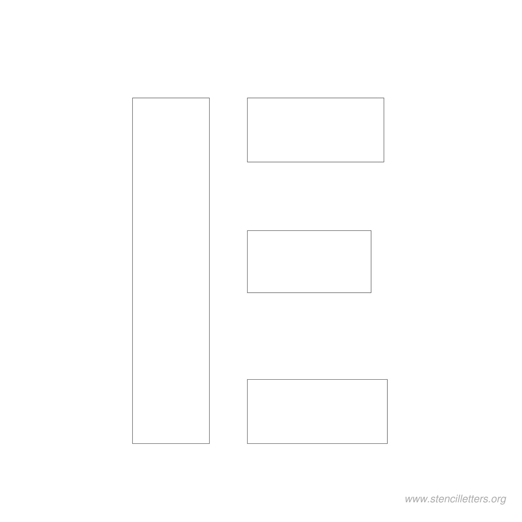4 inch stencil letter e 4 inch stencil letter e