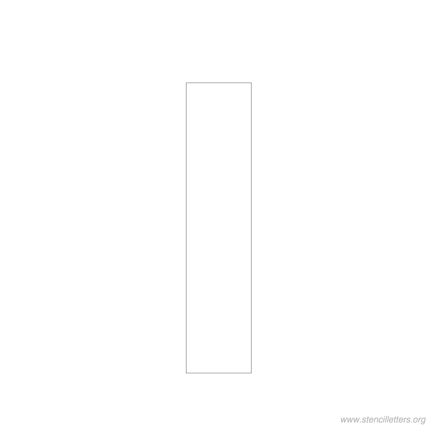 4 inch stencil letter i 4 inch stencil letter i