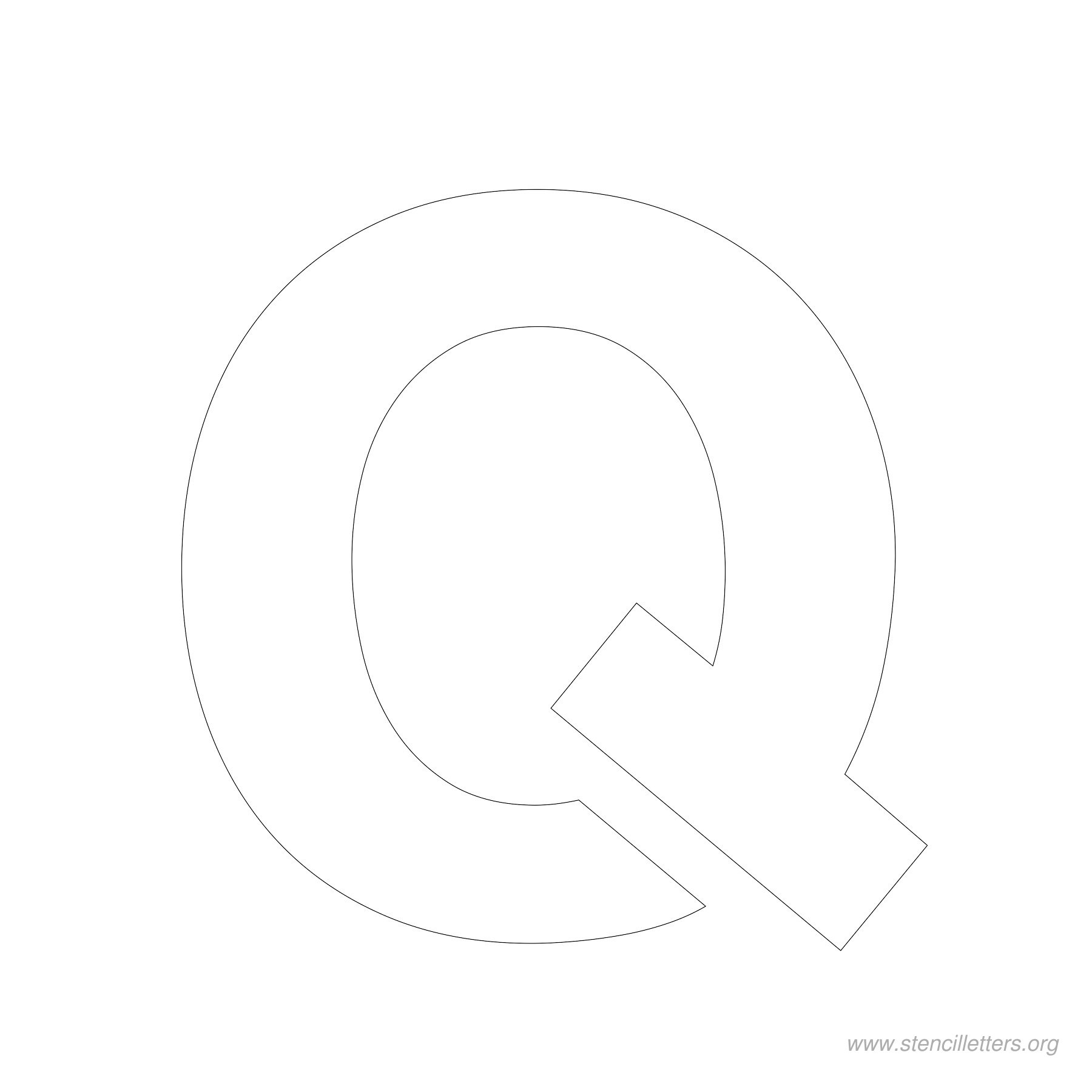 4 inch stencil letter q 4 inch stencil letter q