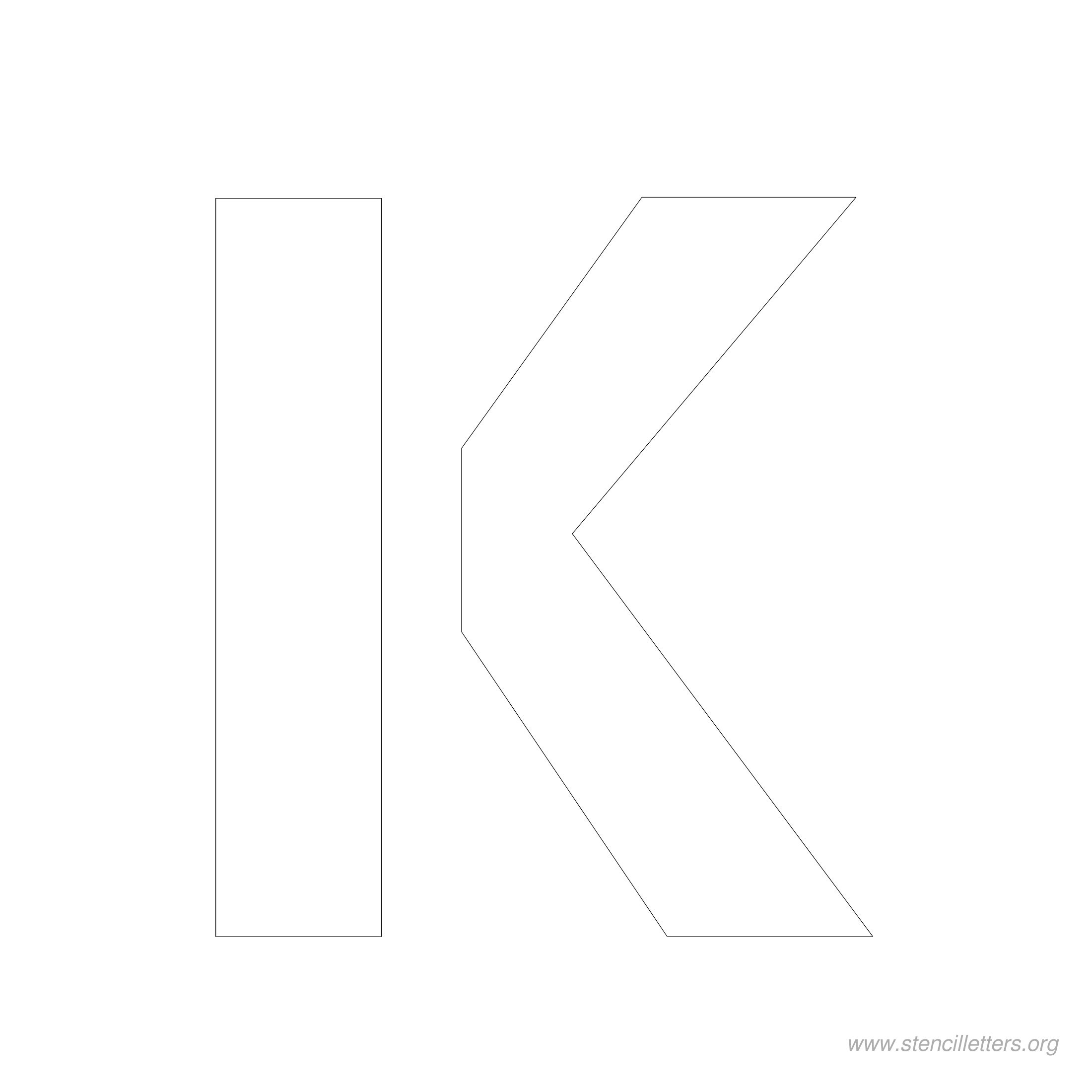 5 inch stencil letter k 5 inch stencil letter k