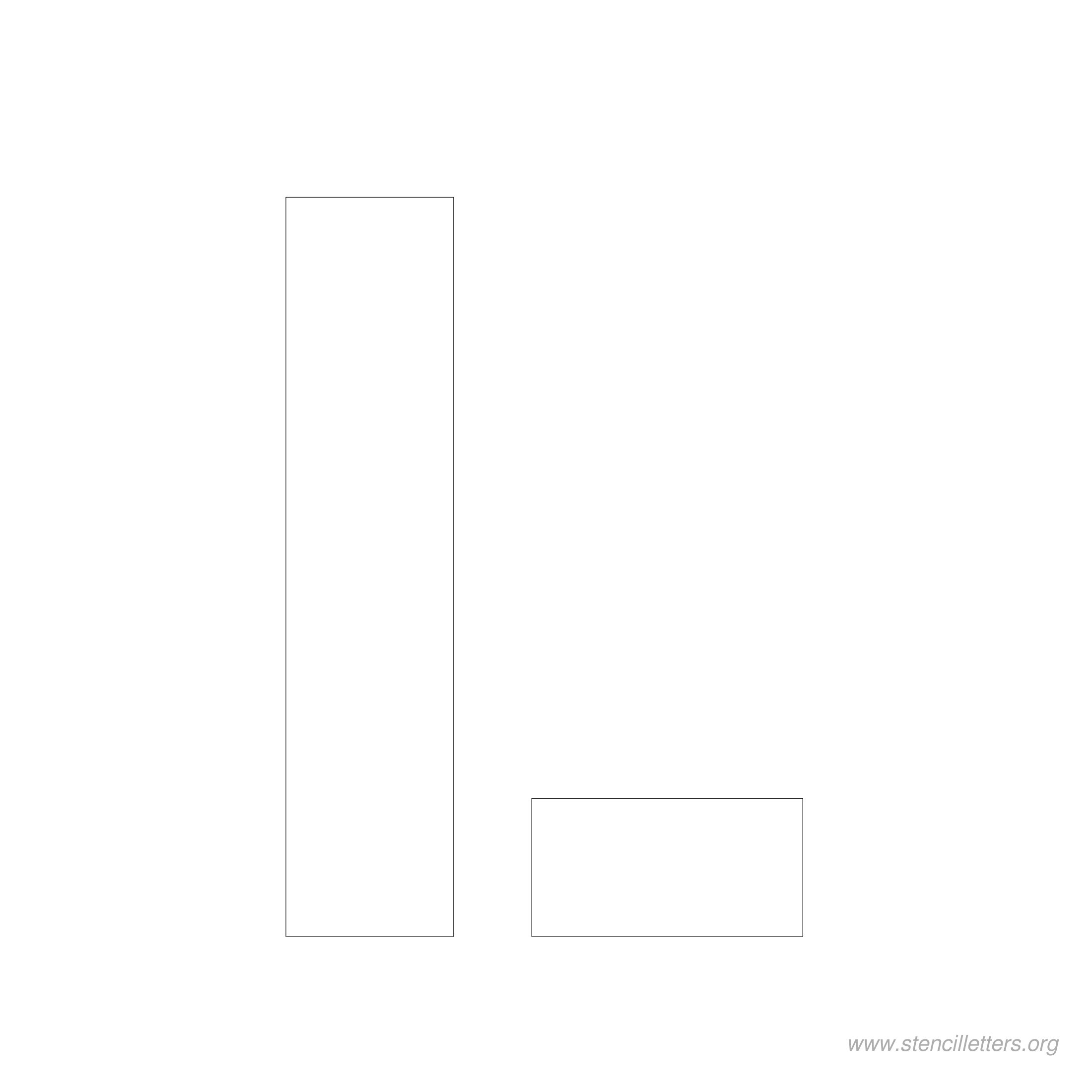 5 inch stencil letter l 5 inch stencil letter l