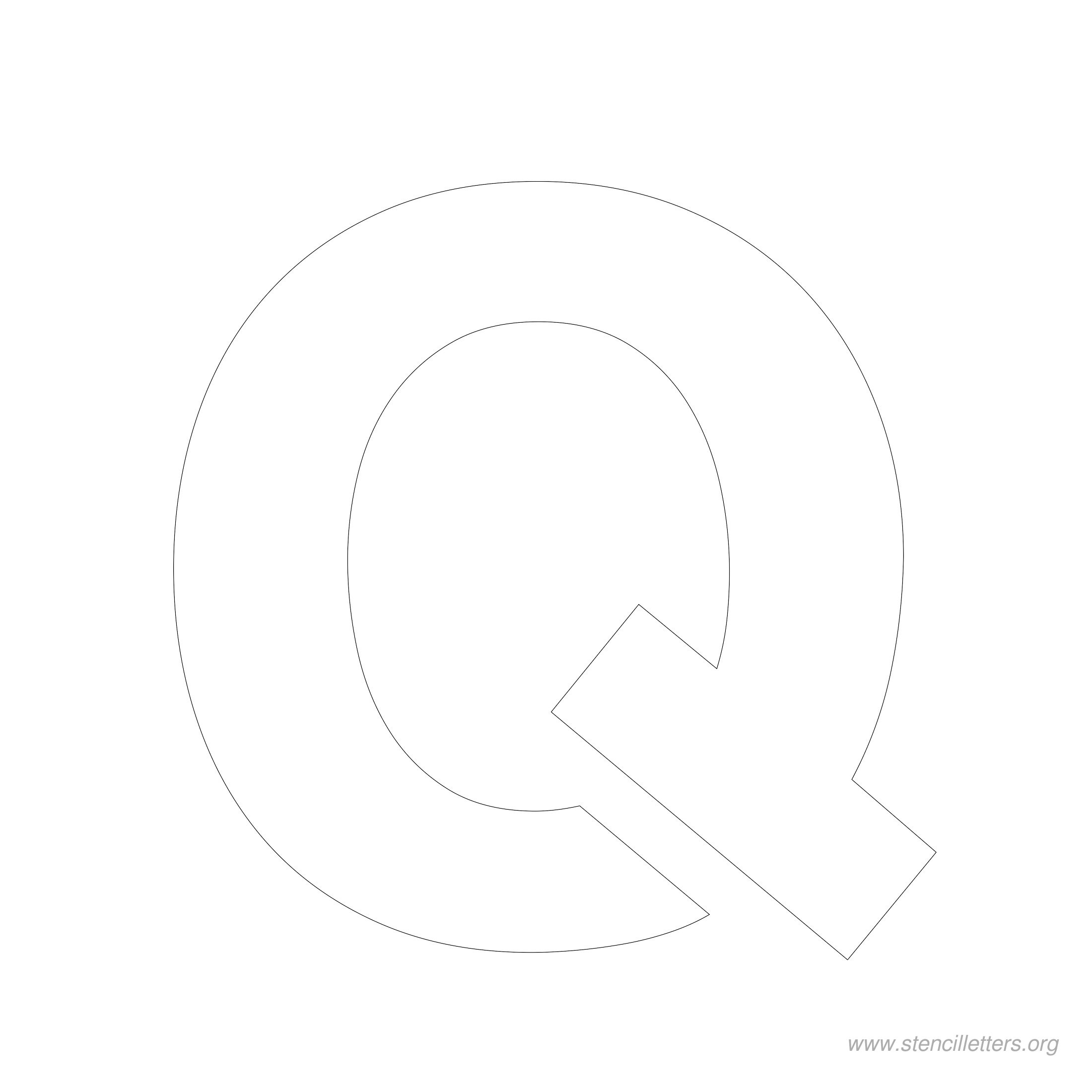 5 inch stencil letter q 5 inch stencil letter q