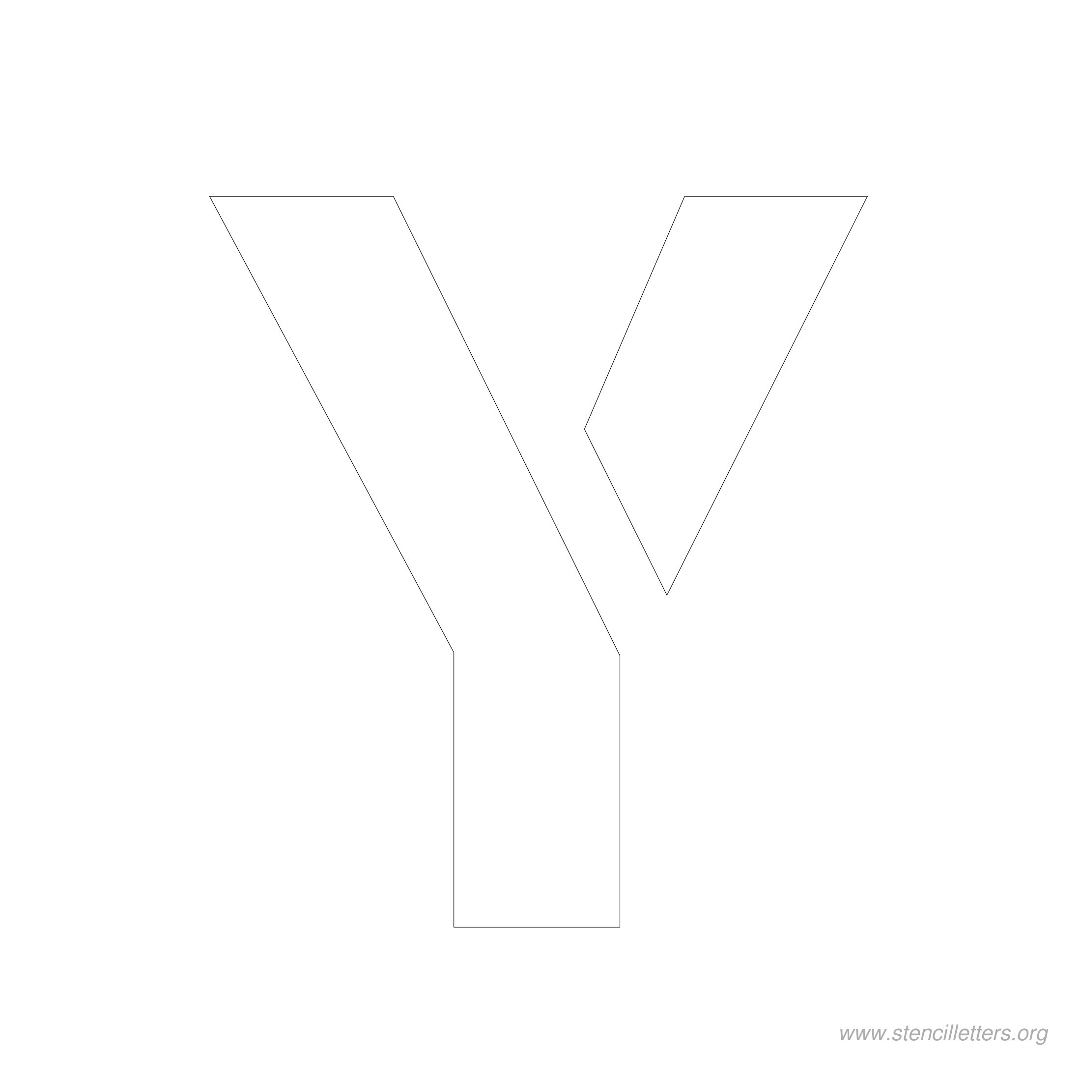 5 inch stencil letter y 5 inch stencil letter y
