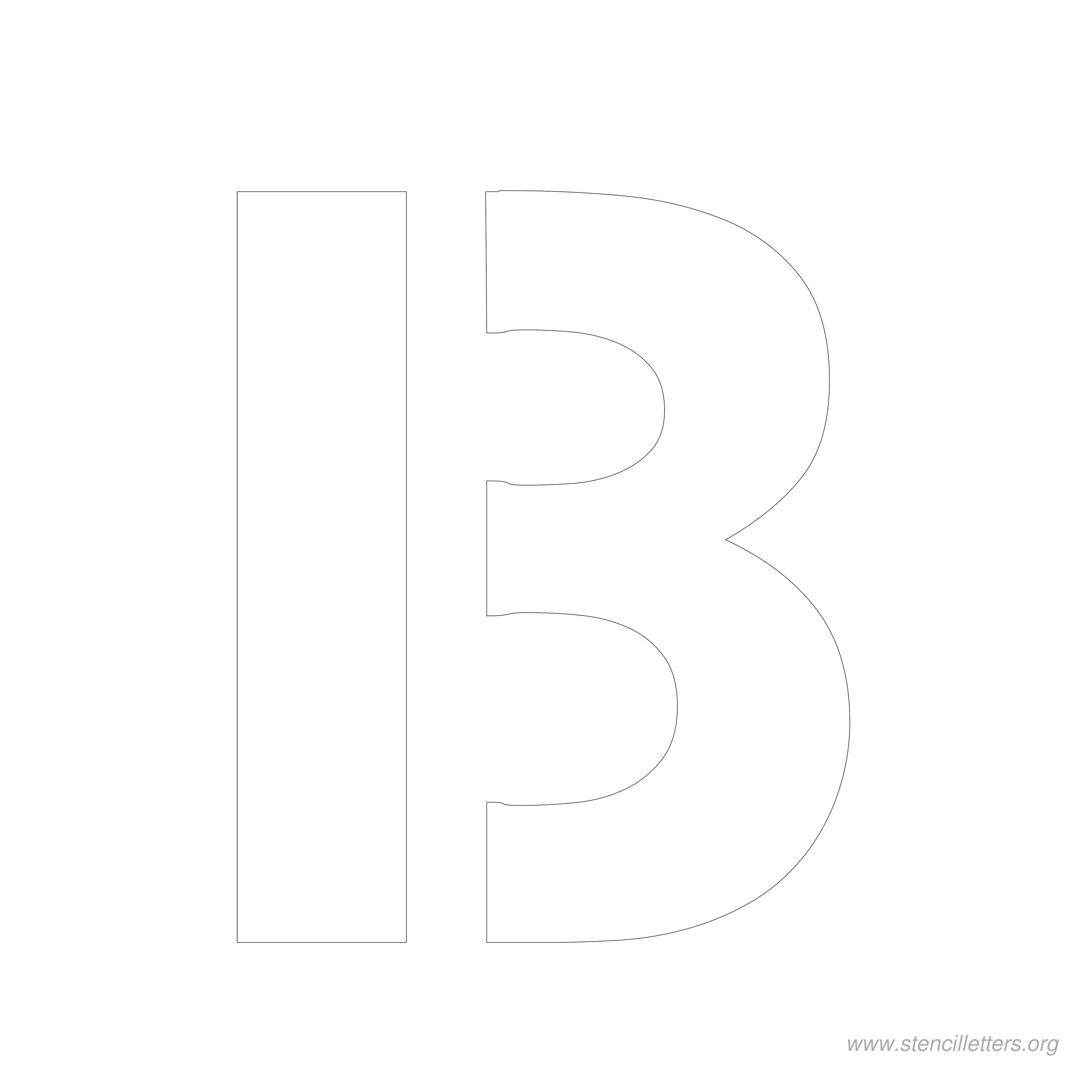 6 inch stencil letter b 6 inch stencil letter b