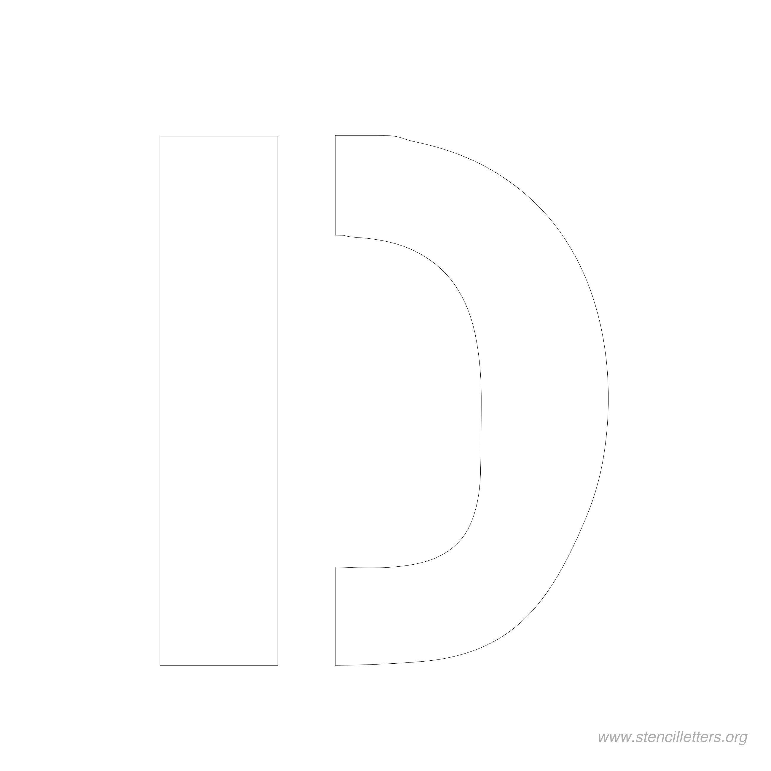 6 inch stencil letter d 6 inch stencil letter d