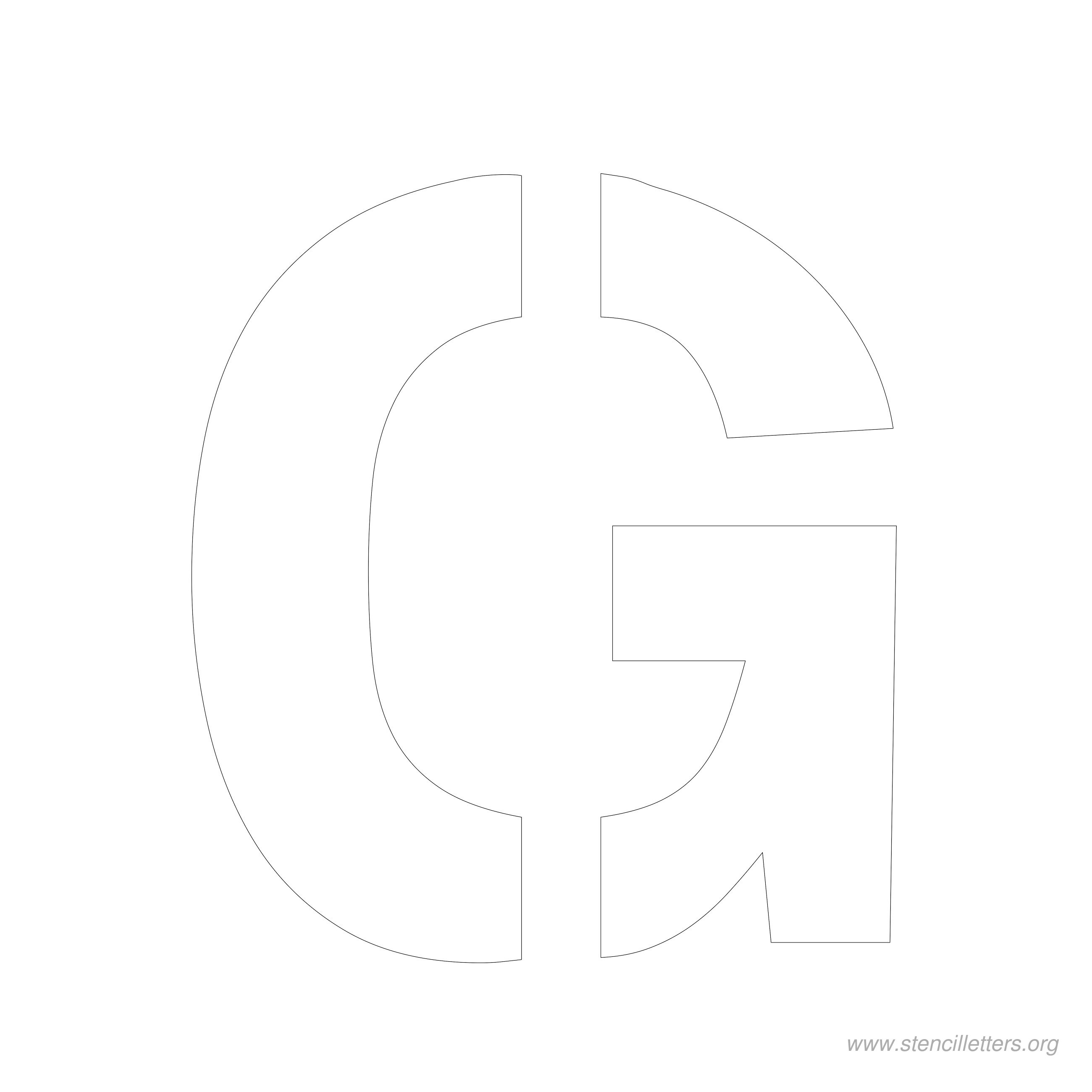 6 inch stencil letter g 6 inch stencil letter g