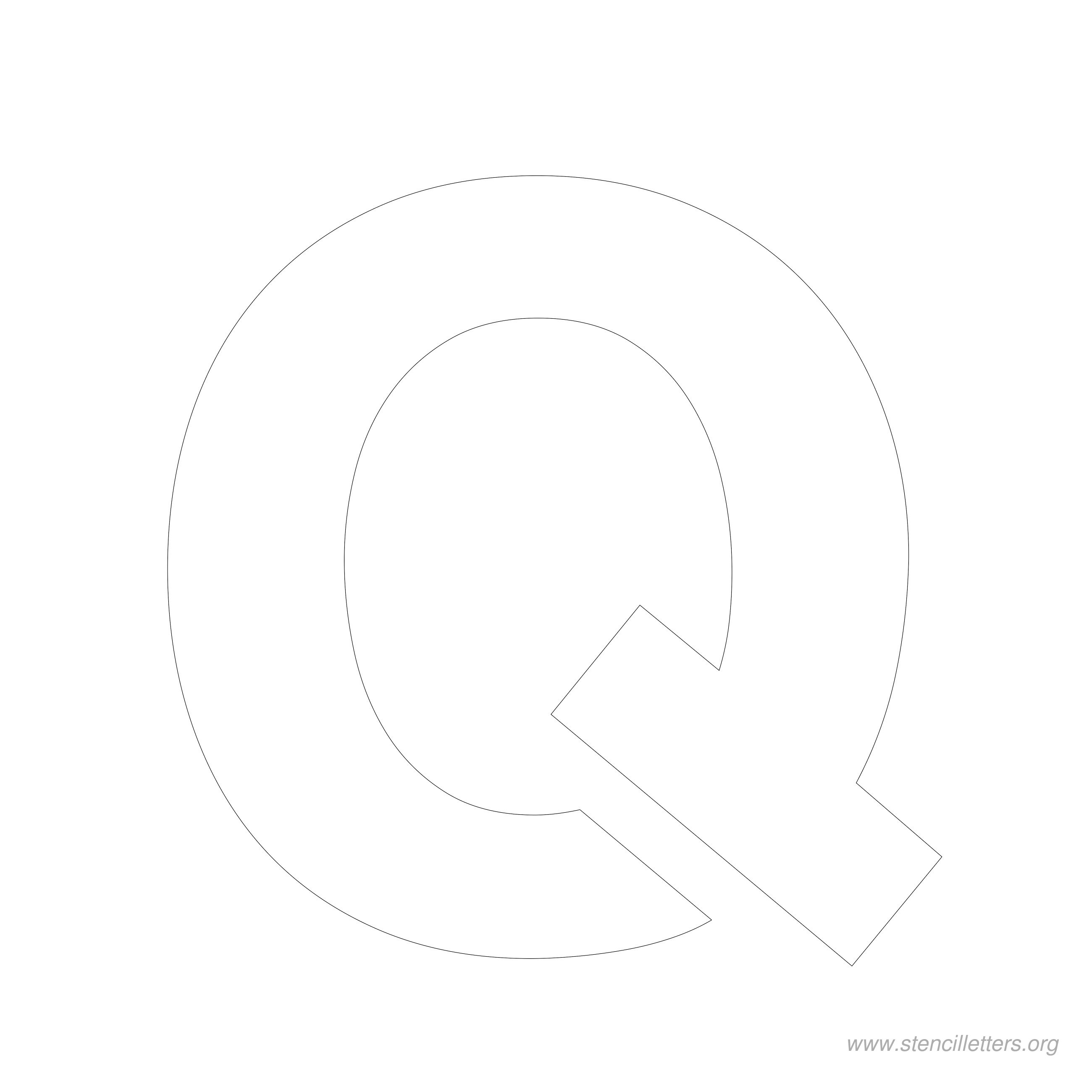 6 inch stencil letter q 6 inch stencil letter q