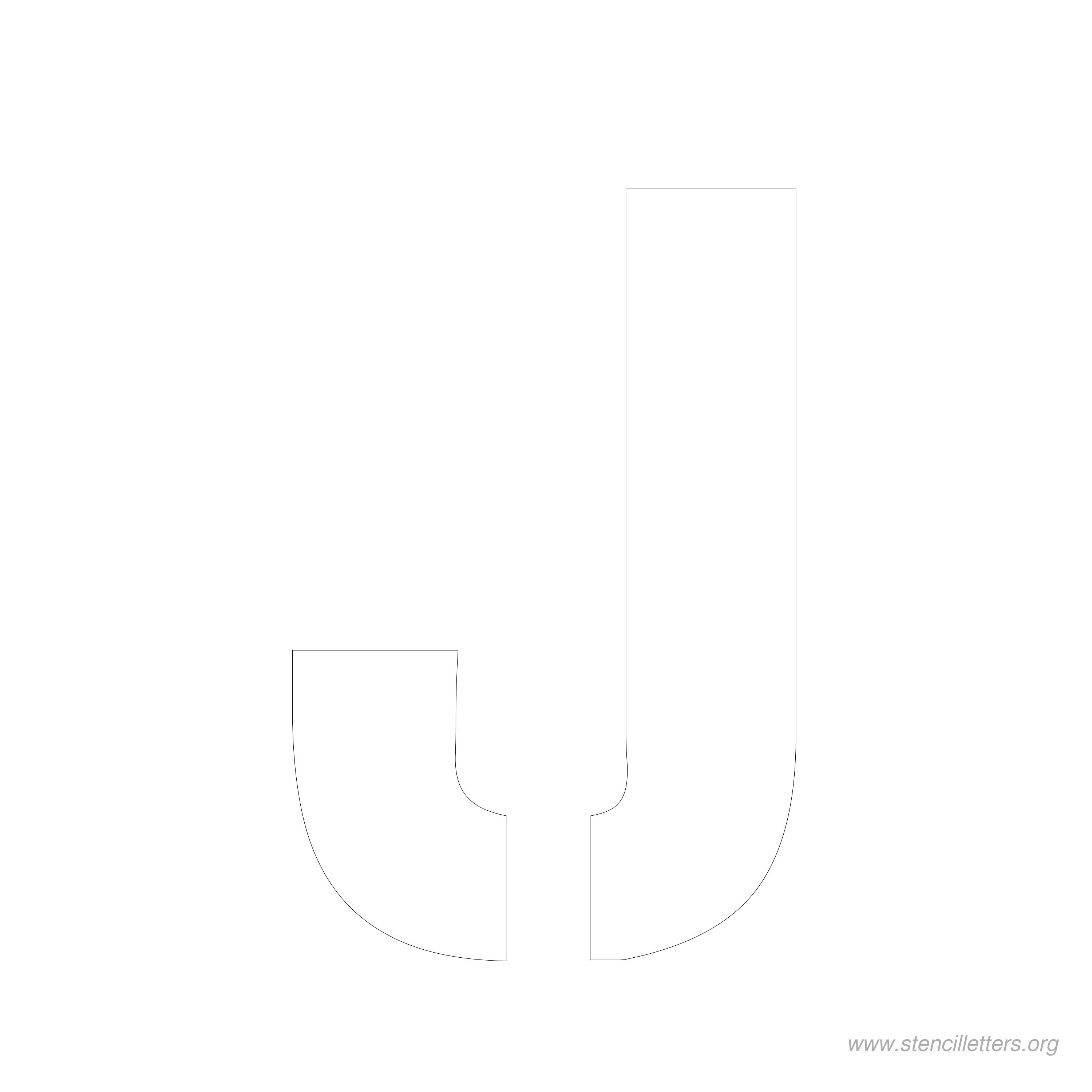 7 inch stencil letter j 7 inch stencil letter j