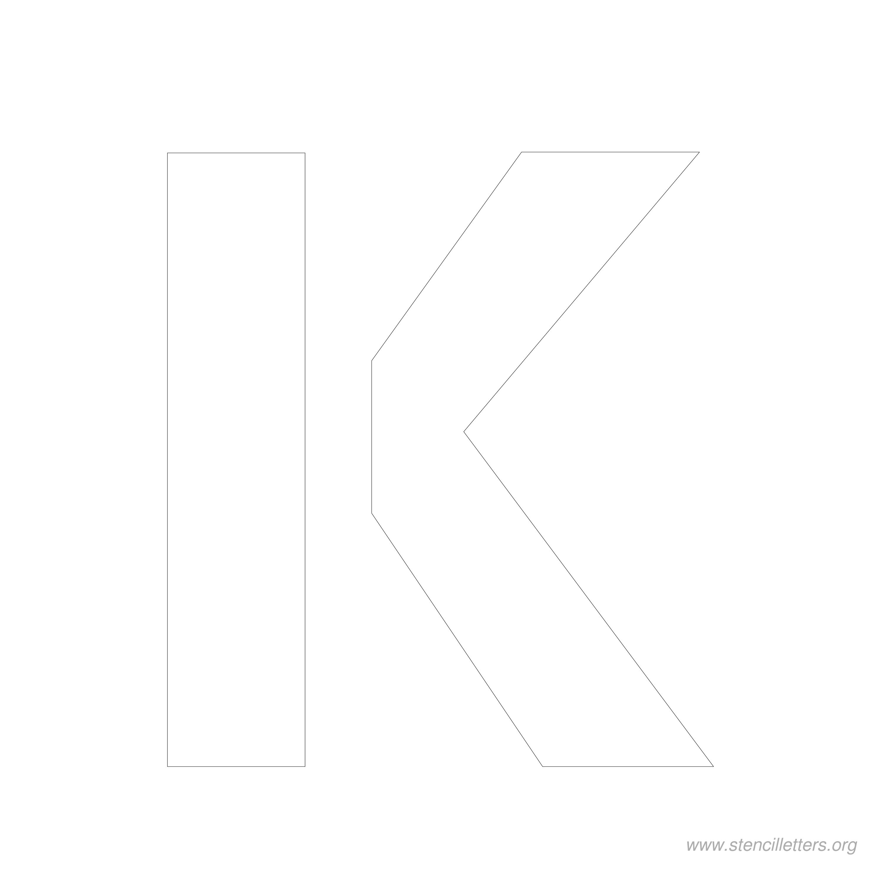 7 inch stencil letter k 7 inch stencil letter k