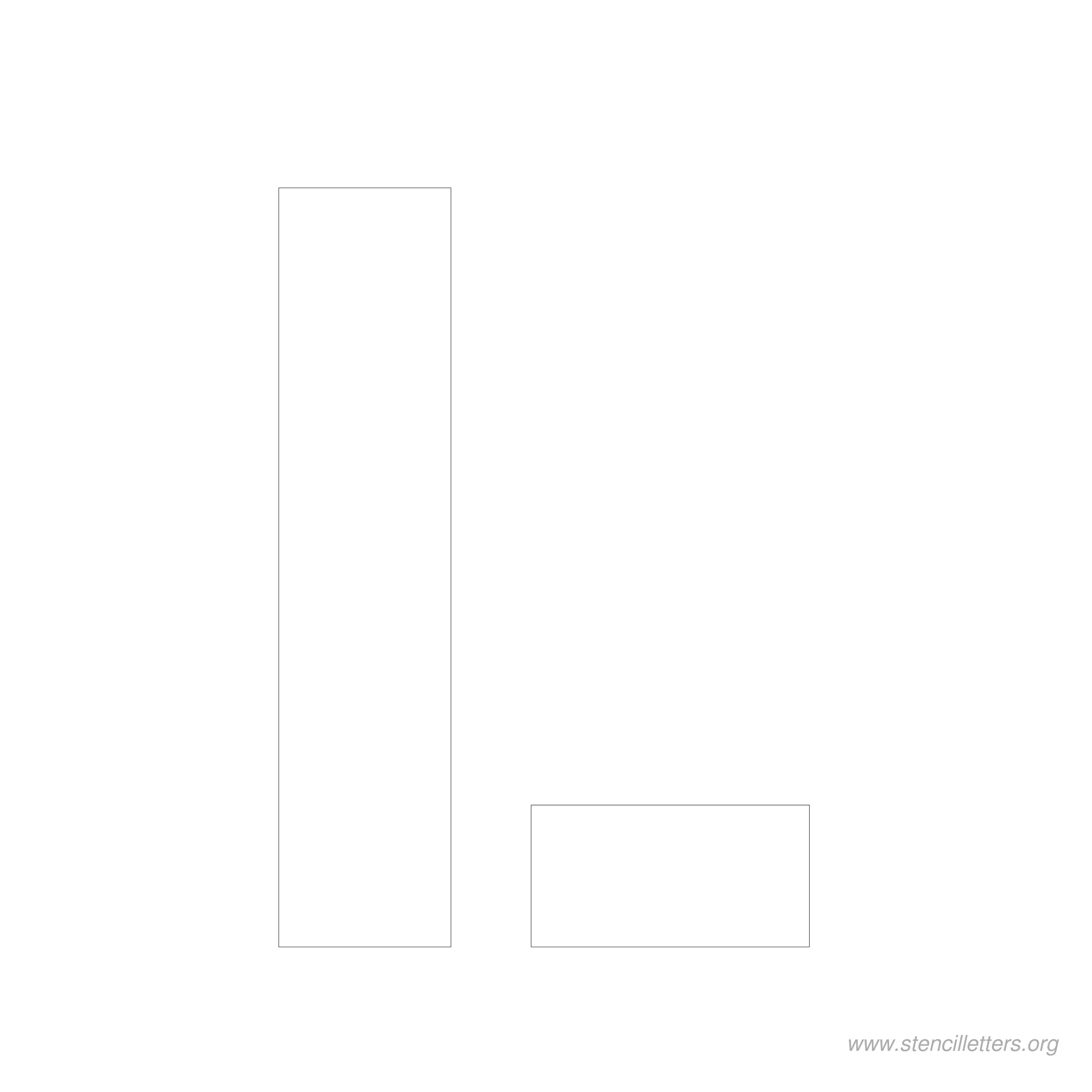 7 inch stencil letter l 7 inch stencil letter l
